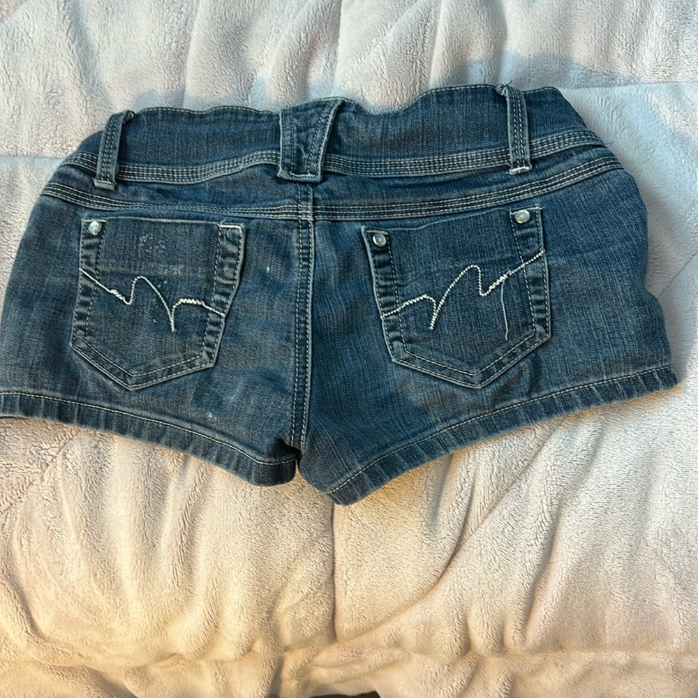 low wasted cowgirl jean shorts vintage